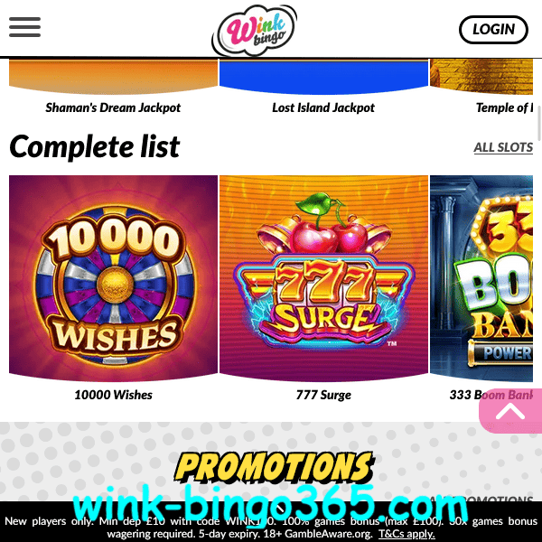 Slots Complete List