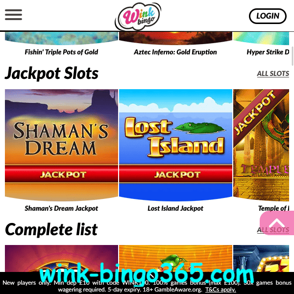 Slots Jackpot List
