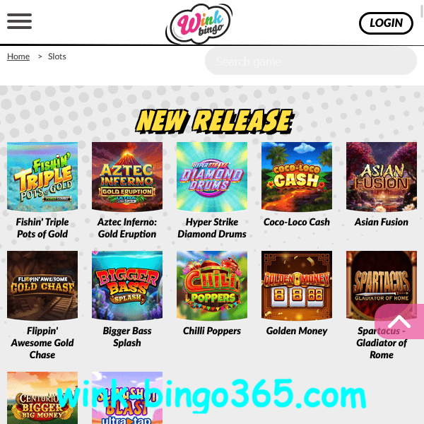 Slots New Release Grid